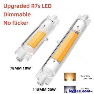 Upgraded R7S LED COB 10/20W Dimmable Replace 118mm Halogen Lamp Incandescent