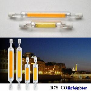 Dimmable LED R7S Glass Tube Light COB Bulb 78mm 118mm Replace Halogen Lamp HL775