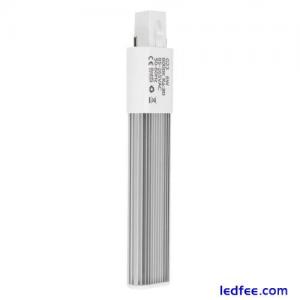 JY (G23 Cool White)6W 2-Pin LED Compact Lamp Horizontal Recessed Tube Light B CM
