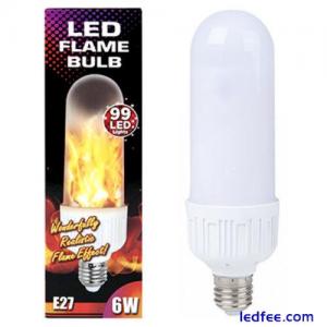 Flame LED Light Bulb E27 Screw...