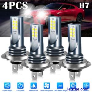 4x H7 LED Headlight Bulb Kit High Low Beam 220W 60000LM Super Bright 6000K White