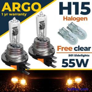 For Ford Transit MK8 Halogen Clear DRL Main High Beam 2014-On Headlight Bulbs