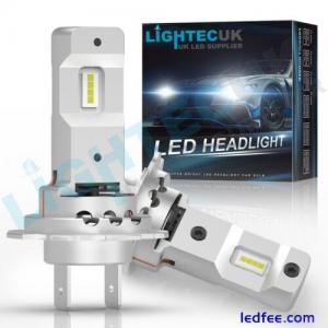 2x H7 LED Headlight Bulb Kits 6500K Super White Lights High or Low Beam Canbus