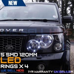 4 x headlamp led smd halo rings drl 120mm 36 SMD RR Sport Retrofit UK Stock