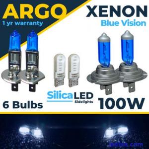 For Audi A6 C6 Headlight Bulbs 100w Xenon Ice Blue Led Side Light Bulbs 2004-11