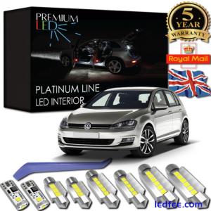 VW Golf 7 LED Interior Kit Premium White 12 SMD Error Free Canbus MK VII TSI TDI