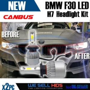 For BMW F30 F31 3-Series Canbus LED Headlights 2x Bulbs H7 Low Beam 6000K White