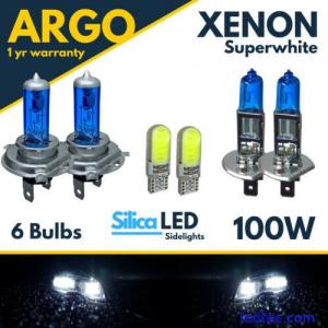 For Fiat Grande Punto Headlight 05-18 Xenon White 100w Led Fog Side Light Bulbs