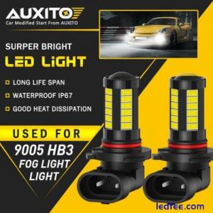 2X 9005 HB3 LED Car Headlight Kit Hi/Low Beam Bulbs COB 6000K White Canbus 2021