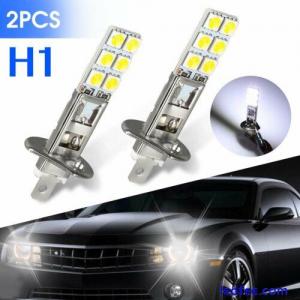 2X H1 LED Super White Bulbs Fog Lights Car Headlight Bulb DRL Driving Lamp 6000K