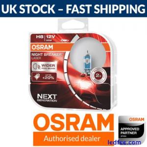 OSRAM Night Breaker Laser (Next Generation) +150% H8 Car Headlight Bulbs (Twin)