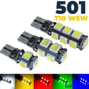 501 T10 Led White Xenon Side Light Bulbs W5w Car Canbus Error Free Wedge Hid 12V