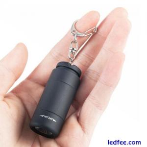 LED Light Flashlight Lamp Mini Torch Pocket Keychain USB Rechargeable Waterproof
