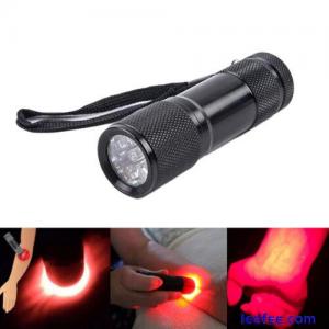 Red LED Flashlight Infrared Vein Imaging 625nm Red Light 9 LED Torch Vein Fin-TM