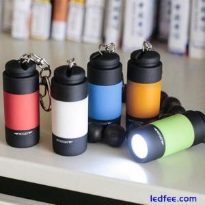 Mini USB Rechargeable LED Flashlight Keychain Torch Pocket Lamp Gift for Kids UK