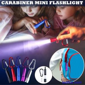 Portable Mini Waterproof LED Flashlight Carabiner Daily Small Flashlight