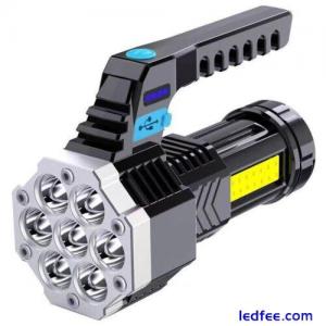 USB Rechargeable LED Torch Super Bright Flashlight Lamp Tactical Camping Light