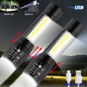 USB Rechargeable 6000Lumens LED Flashlight Super Bright Torch Tactical Light NEW