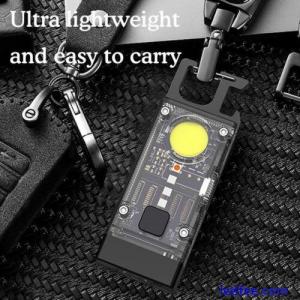 LED Mini Keychain Light EDC Pocket Flashlight Camping Torch Rechargeable New