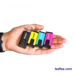 Mini Torch USB - Built-in Rechargeable Battery - LED Flashlight - Light Keychain