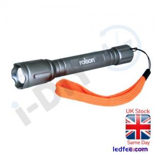 3 Light Mode LED Aluminium Torch Zoom (IN OUT) 2 X AA Battery Supplied