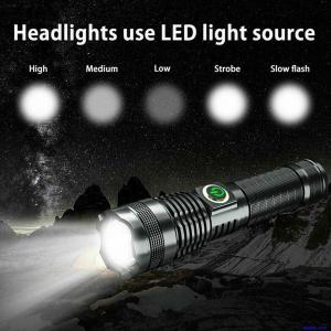 1200000 Lumens XHP70 LED Ultra Bright 26650 Powerful USB Flashlight Torch UK