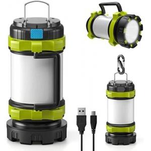 Camping Light Rechargeable Lantern With 6 Modes, LED Torch (British Seller)