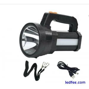 Rechargeable Torch LED Handheld Searchlight Flashlight 6000 lumens USB OUTPUT