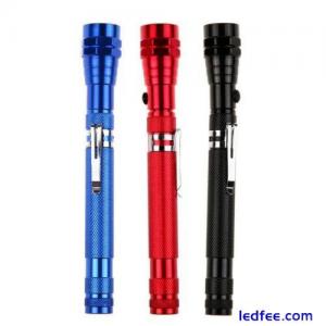 3 LED Telescopic LED Torch Flexible Neck 360 Degree Rotatable Bends Extendable
