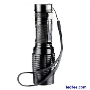 LED 300000000 Lumens Zoomable  Flashlight Torch Lamp Tourch Lamp#