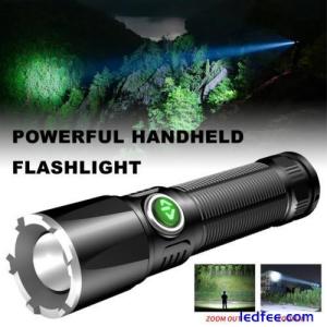 Rechargeable 1500LM Powerful LED Tactical Flashlight Torches SuperBright UK Q8I6