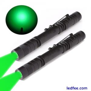 2 x Pen Type Green Light LED Flashlight Hunting Night Vision 2*AAA Battery Torch