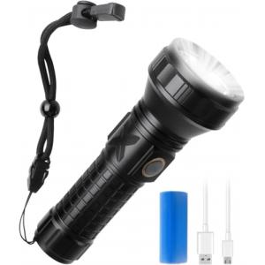 Maxesla 2000 Lumens Rechargeable LED Torch, Torches LED Super Bright Flashlight