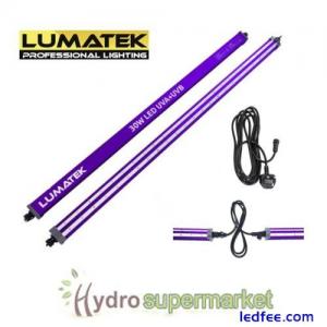 LUMATEK 30W UV LED LIGHT BAR, SUPPLEMENTAL LIGHTING, GROW ROOM, HYDROPONICS