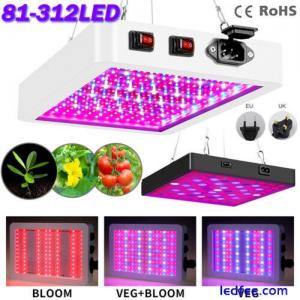 LED Grow Lamp Growing Light Hydroponic Plants Panel Indoor Veg Full Spectrum UK