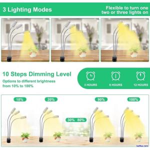 Grow Light for Indoor Plants, Led with Desk Clip for Plants Seedlings Succulents