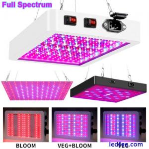 LED Plant Grow Light Panel Full Spectrum Indoor Hydroponic Flower Veg Plant Lamp