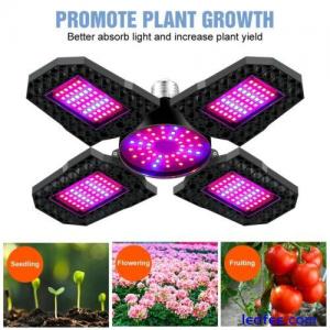 * 400W LED Grow Light * Full Spectrum Folding Fan Hydroponic Flower Veg Lamp