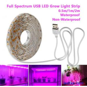 16.4FT 2M USB LED Grow Light Strip Full Spectrum Strip Indoor Plant Growing Lamp