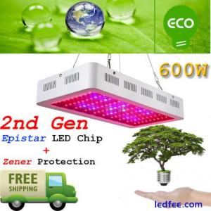 1PCS 2nd GEN 600W Led Grow Lights Full Spectrum Lamp Panel Plant Light
