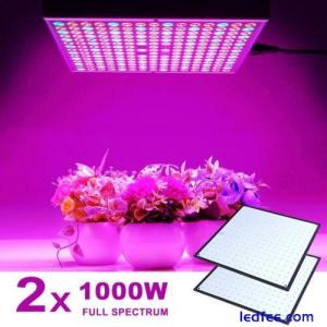 2pcs 1000W Full Spectrum LED Grow Lamps - Indoor Plant Growing Light