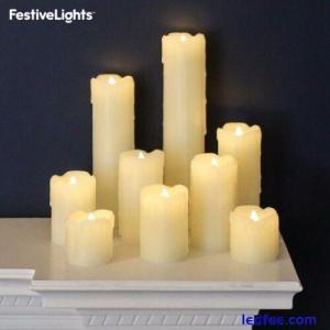 9 PACK | Battery Power Real Wax Flameless Flickering LED Candles | Home Decor