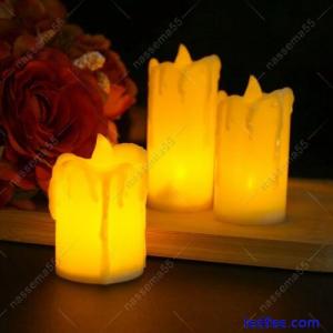 3 Packs LED Tea Lights Candles LED Flameless Battery Operated Home Wedding Xmas