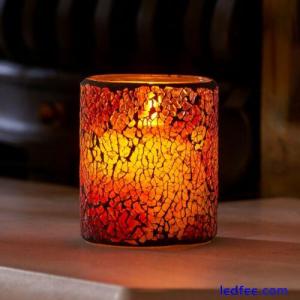 Auraglow Mosaic Glass Flickeri...