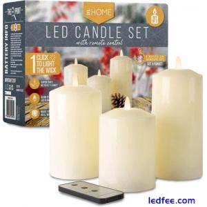 LED Flickering Candles | LED Flame Candle with Remote Control | Battery Operated