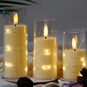 LED Candles Battery Operated, Flickering Flameless Candles with Remote Control ↘
