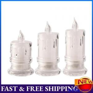 Flameless LED Light Candle Creative LED Crystal Candle Light Dating Party Decor