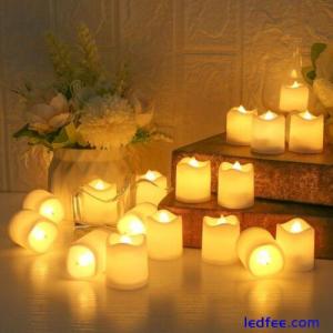 Operated Electric Flameless Led Candles Led Tea Lamp Fake Candle Lamp 24pcs