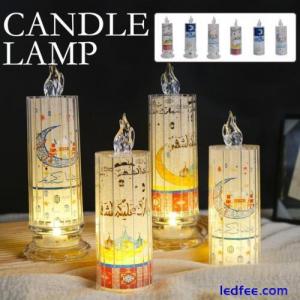 Flameless LED Candles Battery Operated Candles Middle East Festival Decorat S9R2