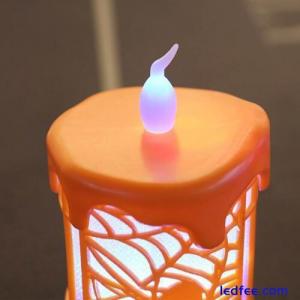 2Pcs LED Flameless Candles Battery Candles For Home Halloween Decorations CM
